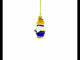 Sailor Bear with Binoculars Glass Christmas Ornament