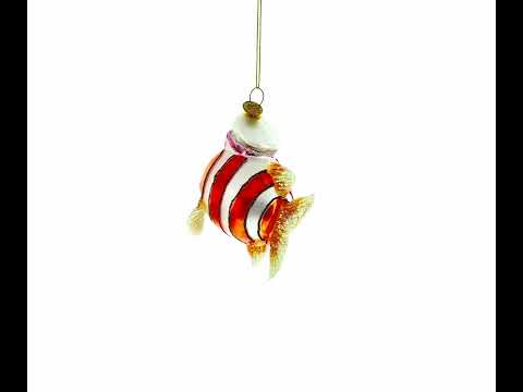 Weihnachtsschmuck aus Glas: Kapitän Fisch