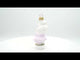 Bunny Girl in Dress Glass Christmas Ornament