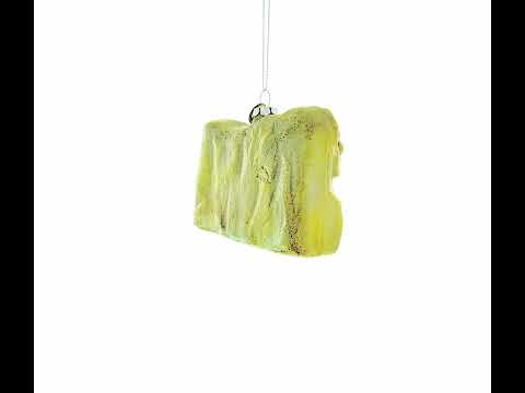 Mount Rushmore, South Dakota Glass Christmas Ornament