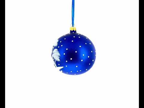 Adorno navideño de bola de cristal con trío alegre de gnomos de 4 pulgadas