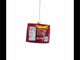 French Fries Frozen Package Blown Glass Christmas Ornament