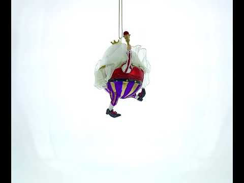 Regal Egg King Glass Christmas Ornament