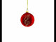 Vintage Style Girl and the Deer Decoupage Glass Christmas Ornament