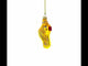 Golden Fish with Blue Eyes Glass Christmas Ornament