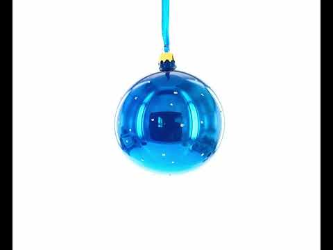 Michelangelo's 'David' Sculpture Glass Ball Christmas Ornament 4 Inches