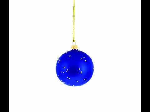Heavenly Angel in the Sky Glass Ball Christmas Ornament 3.25 Inches