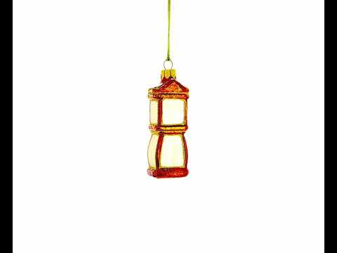 Grandfather Clock Glass Christmas Ornament