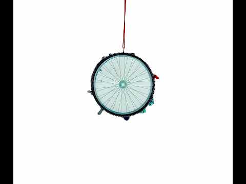Born to Ride Cyclist Gear Resin Christmas Ornament