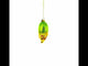 Golden Corn on the Cob Blown Glass Christmas Ornament