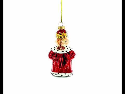 Bull the King Glass Christmas Ornament