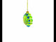 Festive Peacock Glass Christmas Ornament
