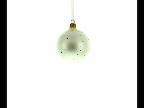 Bicycle Rider Glass Ball Christmas Ornament 3.25 Inches