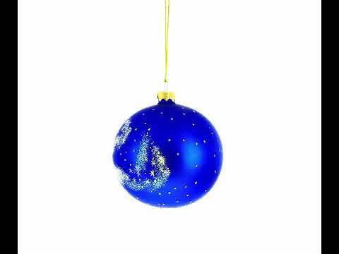 Princess Adorned with a Floral Crown Glass Ball Christmas Ornament 4 Inches