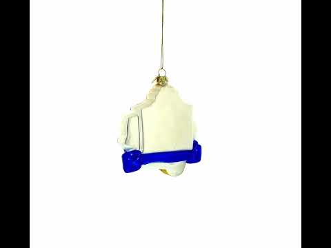 Landmarks and Symbols of Greece Blown Glass Christmas Ornament