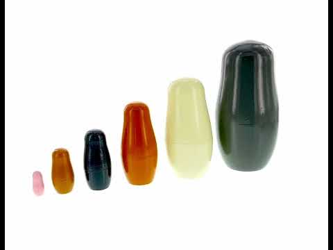 Set of 6 Animals Wooden Nesting Dolls