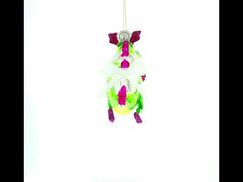 Cookie-Bearing Dragon Delight Glass Christmas Ornament