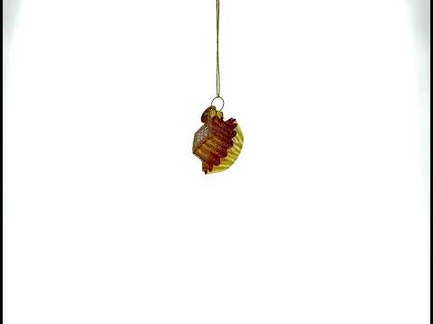Chocolate Candy Glass Christmas Ornament