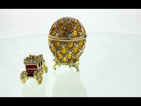 1897 Coronation Royal Imperial Easter Egg 3.8 Inches Tall