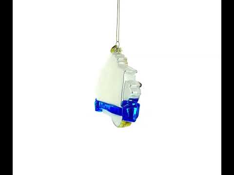 Landmarks and Symbols of Greece Glass Christmas Ornament