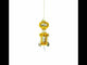 Gold and Silver Corkscrew Glass Christmas Ornament