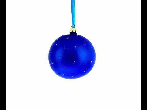 Dog and Cat Hugging Under Umbrella Glass Ball Christmas Ornament 4 Inches