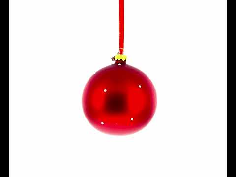 Girl in Festive Christmas Stocking Glass Ball Baby's First Christmas Ornament 4 Inches