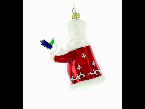 Santa with Vodka Glass Christmas Ornament