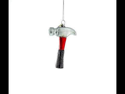 Hammer Glass Christmas Ornament