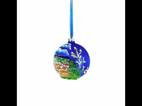 Castle Hill (Colline du Chateau), Nice, France Glass Ball Christmas Ornament