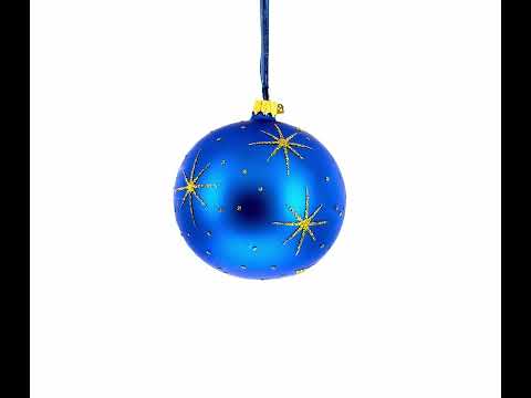 Adorno navideño de bola de cristal de la Natividad Sagrada de 4 pulgadas