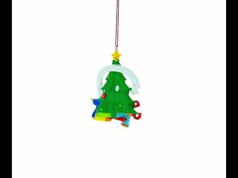 Crafty Tree with Scissors and Glue Gun Resin Christmas Ornament