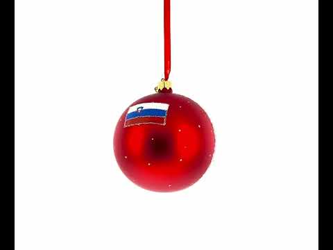 Lake Bled, Slovenia Glass Ball Christmas Ornament 4 Inches