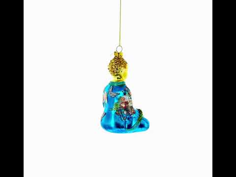 Buddha Glass Christmas Ornament