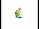 Exquisite Roses Glass Ball Christmas Ornament 3.25 Inches