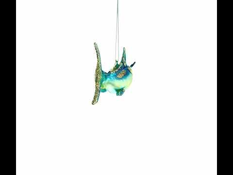 Marlin-Fisch-Weihnachtsornament aus Glas