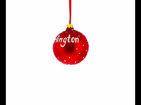 Weihnachtskugel aus Glas, Arlington, Texas, 8,25 cm (3,25 Zoll)