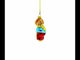 Boy Petting Cat Glass Christmas Ornament