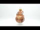 Brown Bunny Glass Christmas Ornament