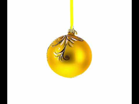 White Adonis Flowers Glass Ball Ornament