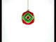Vintage-Inspired Multicolored Blown Glass Christmas Ornament