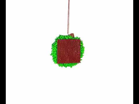 Teacher’s Apple Ruler Crayons Wreath Resin Christmas Ornament