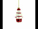 Santa the Cook Glass Christmas Ornament