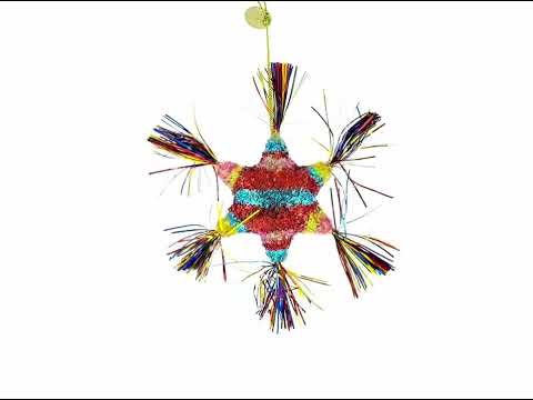 Pinata Star Glass Christmas Ornament