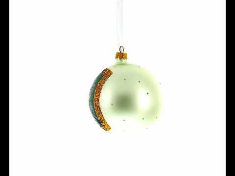 Adorno navideño de bola de cristal del presidente de EE. UU. George Washington de 4 pulgadas