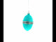 American Art Nouveau Jeweled Diamond Ring Glass Egg Christmas Ornament 4 Inches