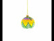Santa Awaits New Year Holiday Glass Ball Christmas Ornament 3.25 Inches
