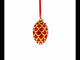 1900 Pine Cone In Red Royal Egg Glass Ornament 4 Inches