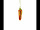 Shiny Carrot Glass Christmas Ornament