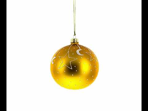 Girl with Candy Cane Glass Ball Baby's First Christmas Ornament 4 Inches